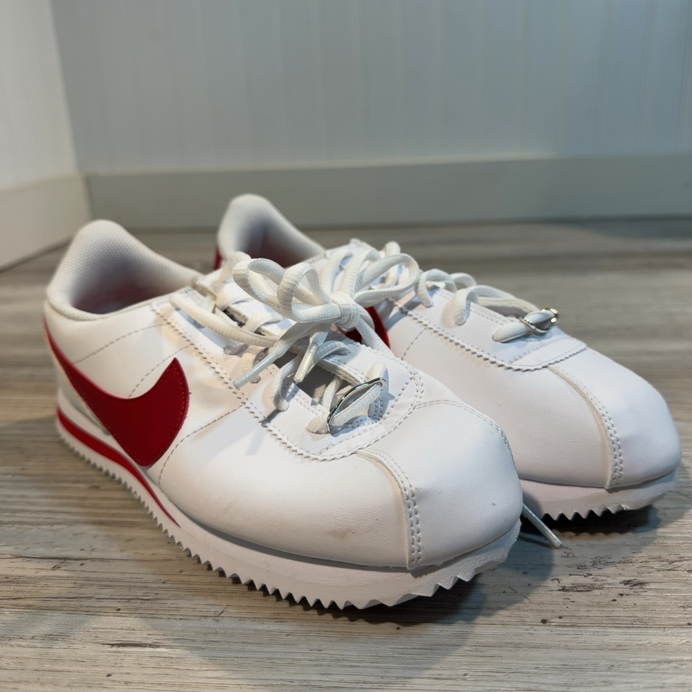 Nike Cortez Basic Sl GS White Gym Red Kids Sz 7Y Sneakers 904764-101